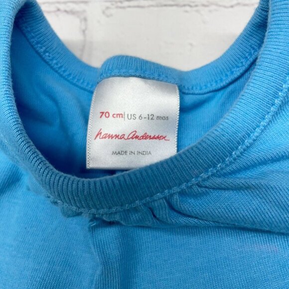 Hanna Andersson Rainbow Tiered Twirl Dress Size 70 Cotton Long Sleeved - Picture 4 of 6